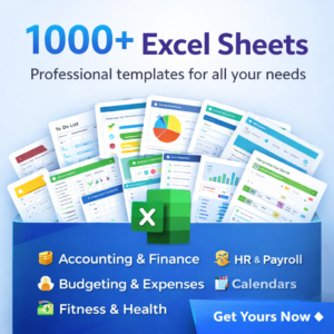 +1000 Excel Sheets Pack